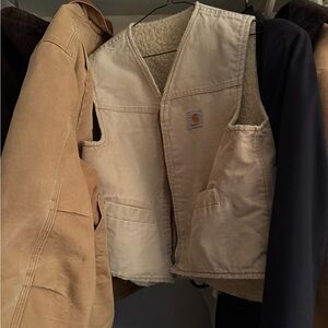 Carhartt Tan Sherpa-Lined Vest